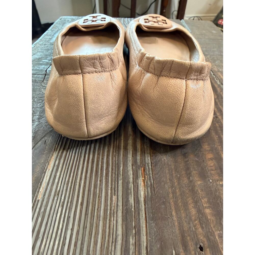 Tory Burch Minnie Travel Ballet Flats Pink Size 9.5 - Picture 3 of 7